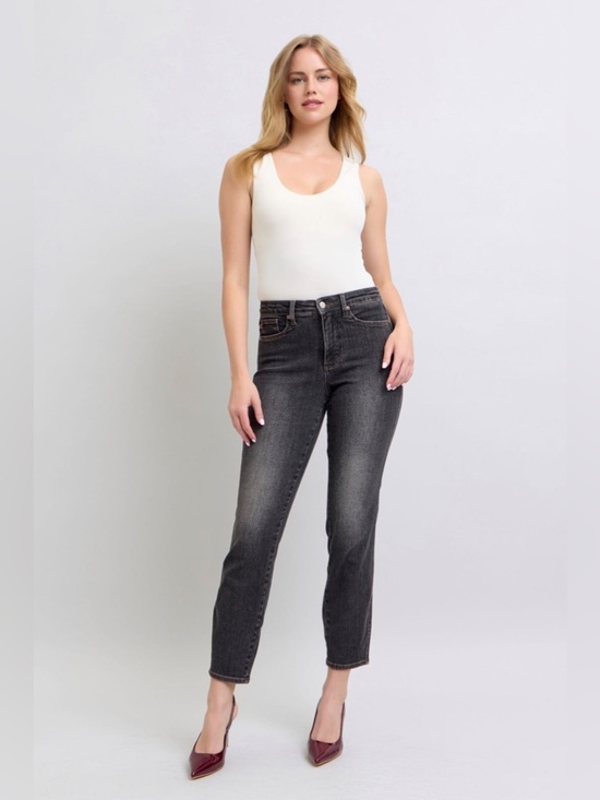 Judy Blue Denim - Judy Blue Black Wash High Rise Skinny Jeans Size 15/32 Stretch Denim